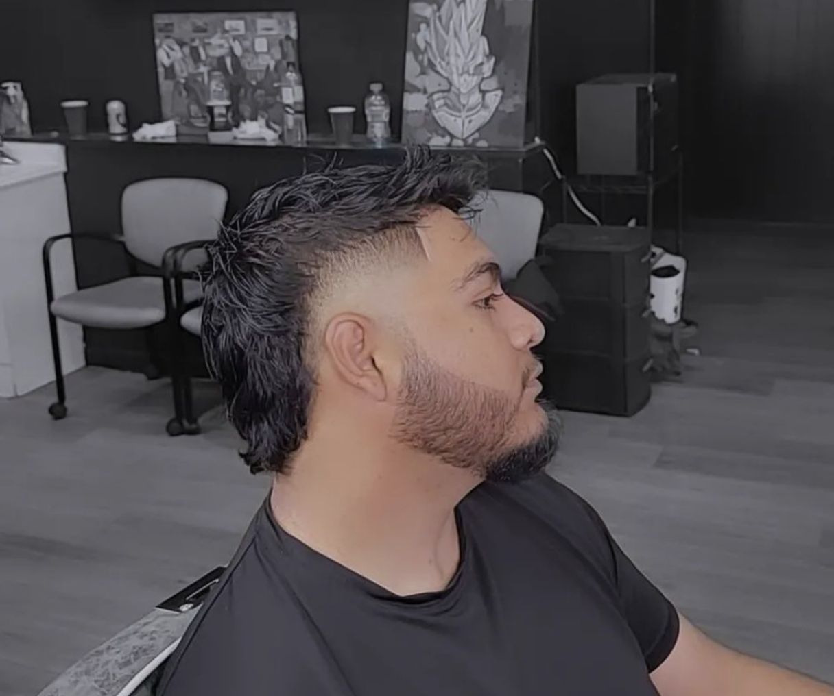 man with styled hair cut