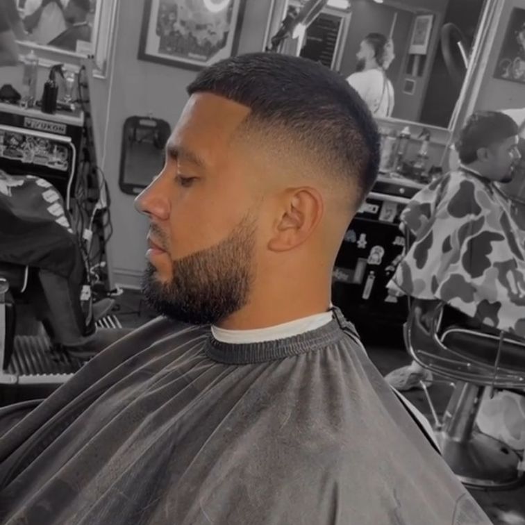 man with a fresh fade