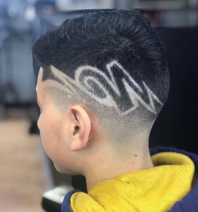 kids hair stylized with modern buzz cuts