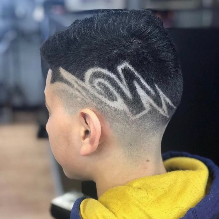 kid with a new fade design