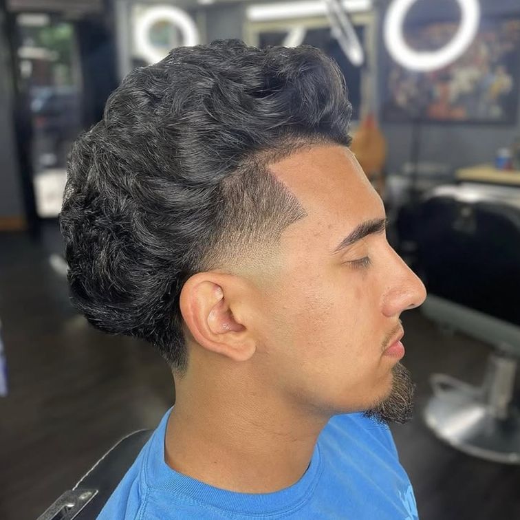 young man with new hair cut